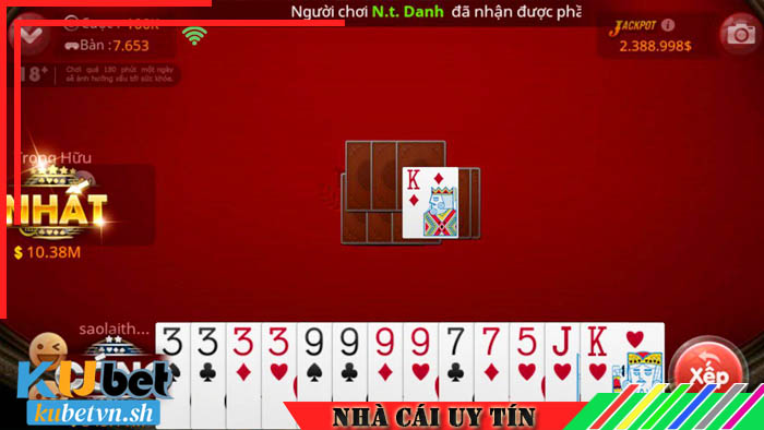 Sảnh game bài đa dạng thể loại tại Kubet